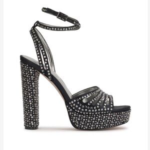 Iralin Rinestone Platform Heels